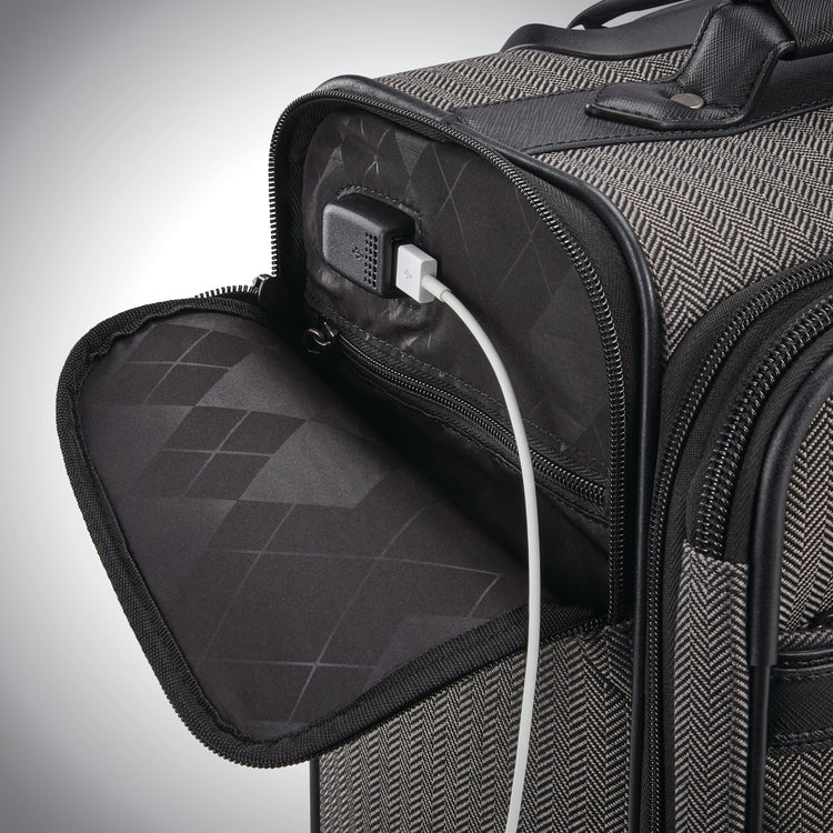 Carry-on / Black Herringbone