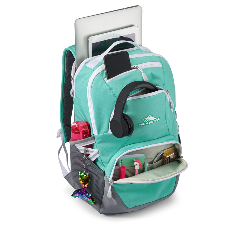 Backpack / Aquamarine/White