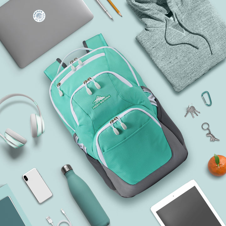 Backpack / Aquamarine/White