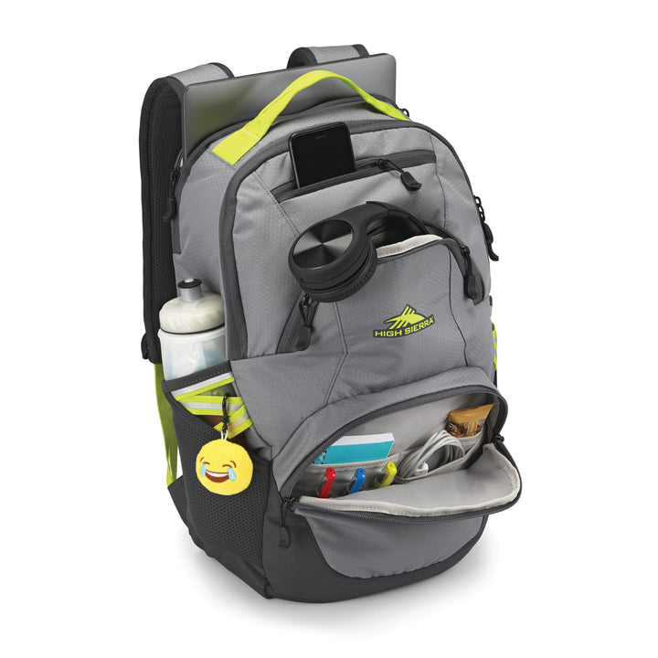 Backpack / Steel Grey/Mercury/Neon Green