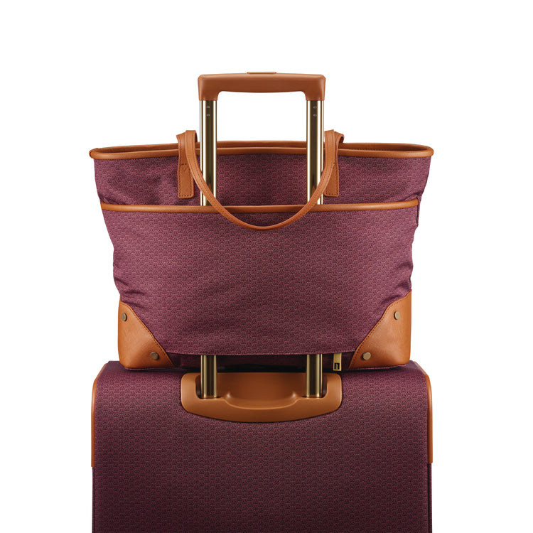 Shoulder Bag / Burgundy/Tan