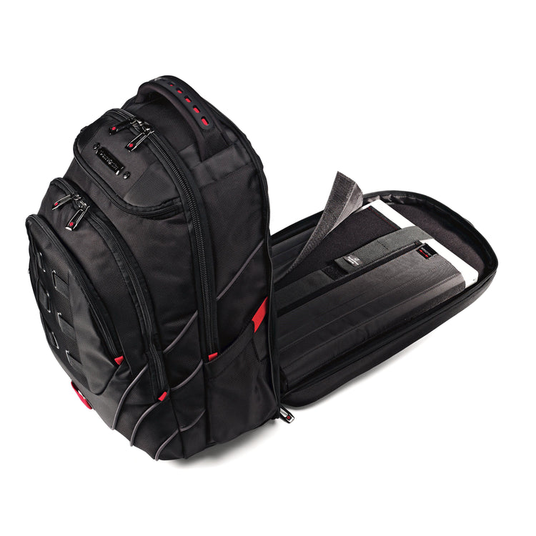 Laptop Backpack / Black/Red