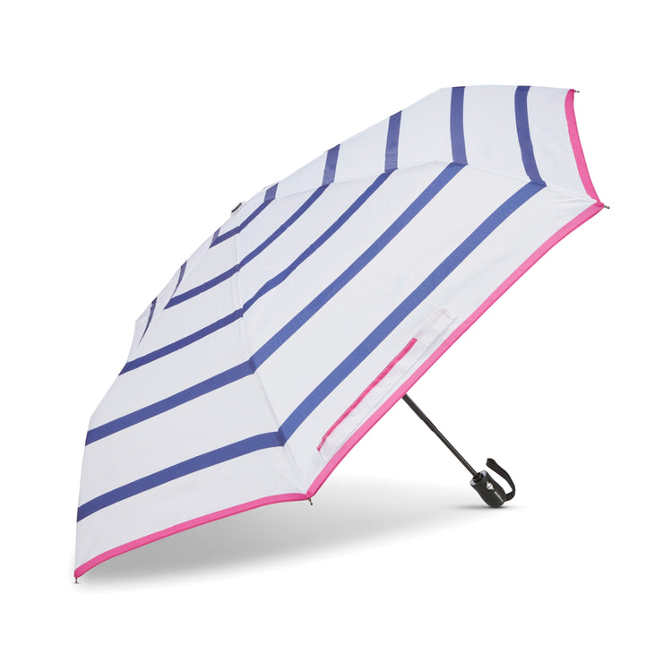 Umbrella / White/Blue/Pink Stripe