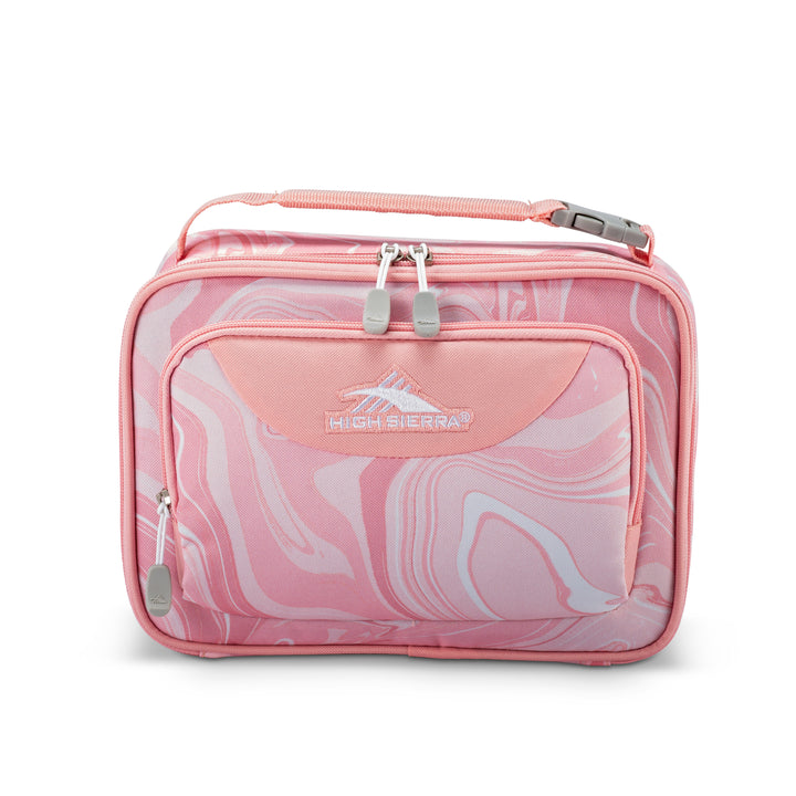 Single Compartment / Pink Marble/Bubblegum Pink