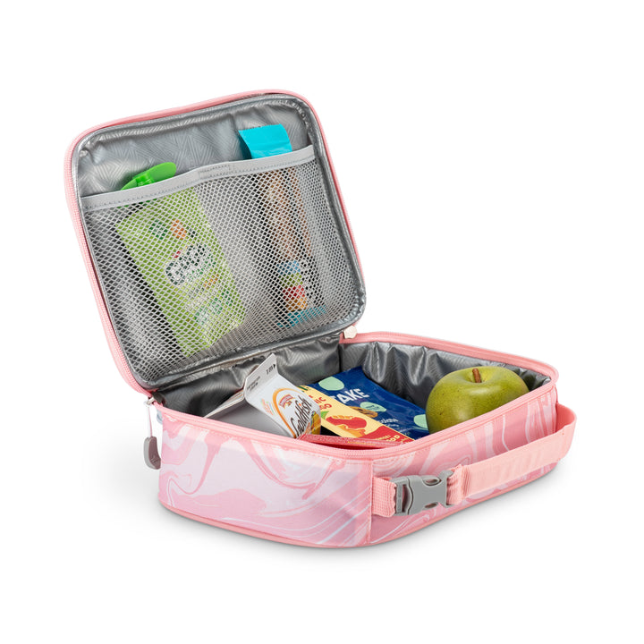 Single Compartment / Pink Marble/Bubblegum Pink