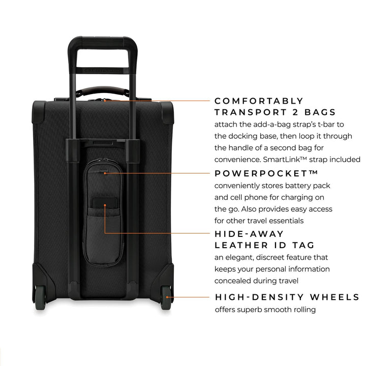 22 Inch 2-wheel Carry-on / Black