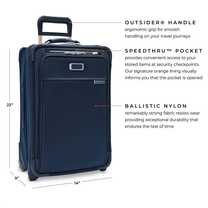 22 Inch 2-wheel Carry-on / Navy