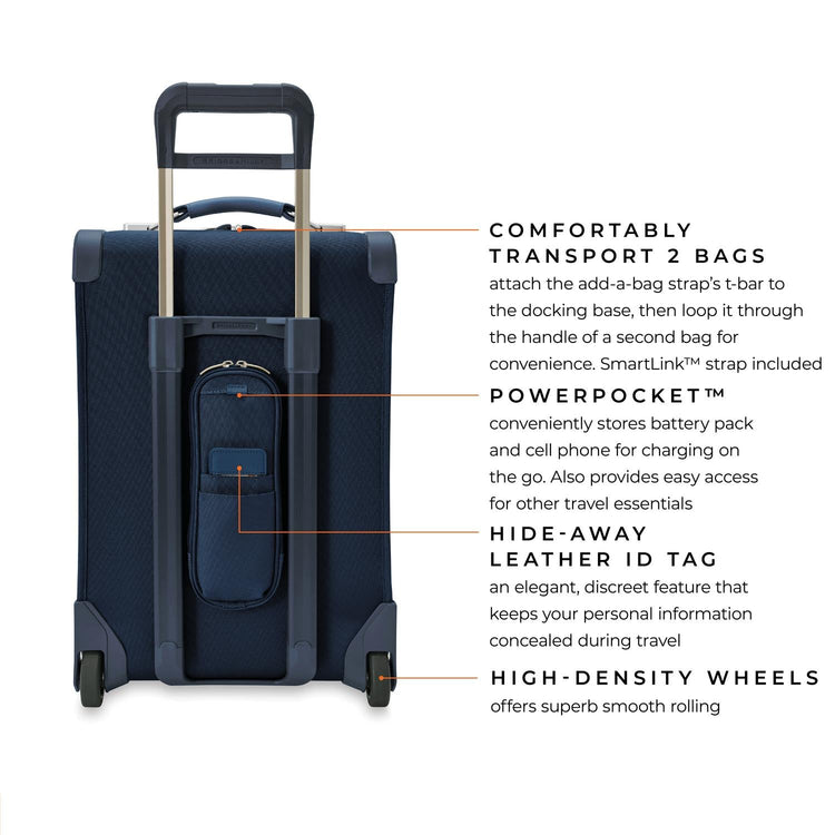 22 Inch 2-wheel Carry-on / Navy