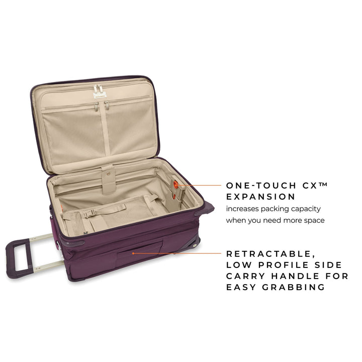 22 Inch 2-wheel Carry-on / Plum