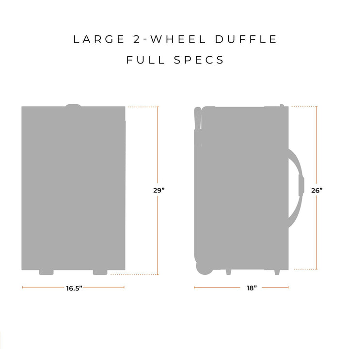 29 Inch 2-wheel Duffel / Black
