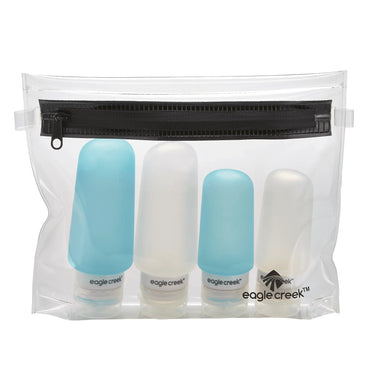 Bottle Set / Clear/Aqua