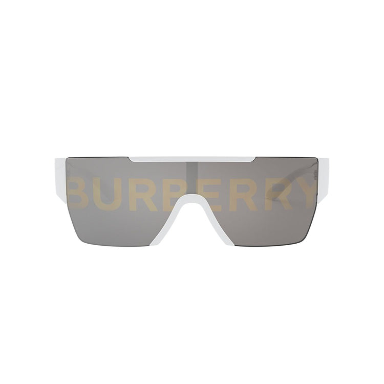 L (38mm)/White / Grey Tampo Burberry Silver/Gold2