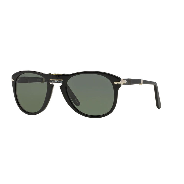 L (54mm) / Black / Green Polarized