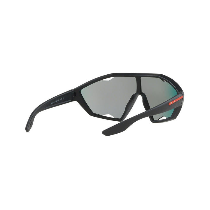 XL (30mm)/Black Rubber / Dark Grey Mirror Blue/Red