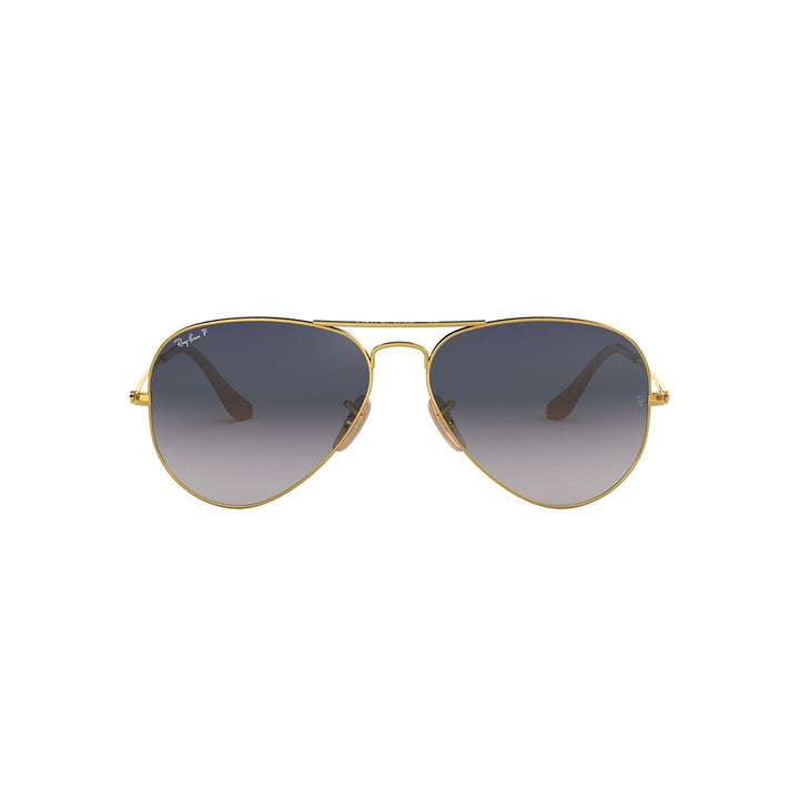 XL (58mm) / Gold / Polarized Blue/Grey Gradient