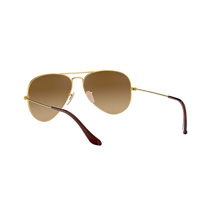 XL (58mm) / Gold / Polarized Brown Gradient