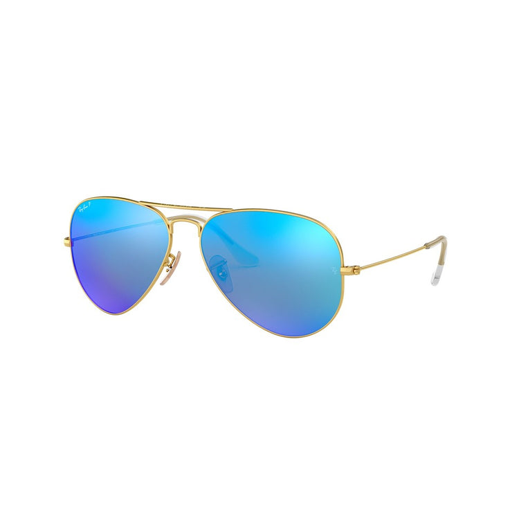 XL (58mm) / Gold / Polarized Blue