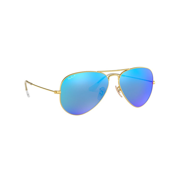 XL (58mm) / Gold / Polarized Blue