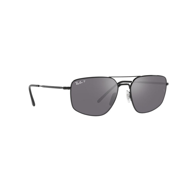 L (56mm)/Black / Polarized Silver Mirror