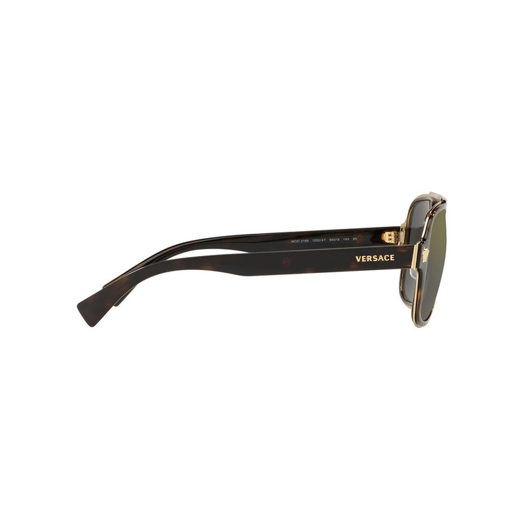 XL (56mm)/Havana / Dark Grey Mirror Gold