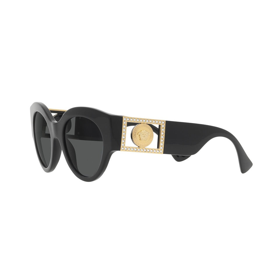 Versace VE 4275 GB1/87 58mm Sunglasses - Grey Lens/Black Frame