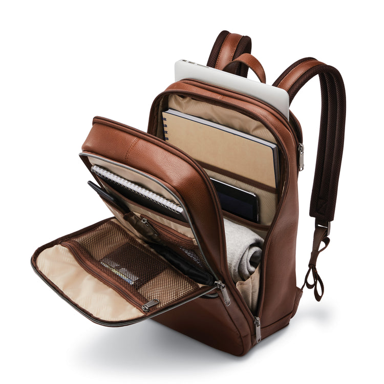 Slim Backpack / Cognac