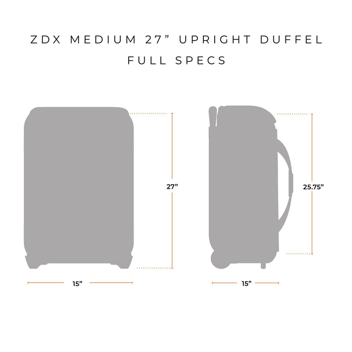 27 Inch Upright Duffel / Black