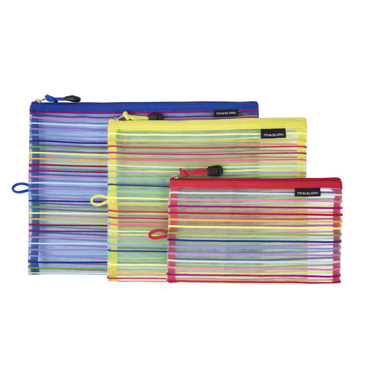 Mesh Pouches, 3-set / Assorted