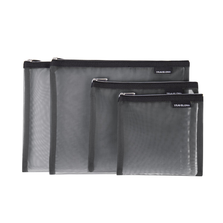 Mesh Pouches, 4-set / Gray