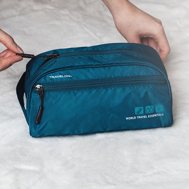 Travel Toiletry Kit / Peacock Teal