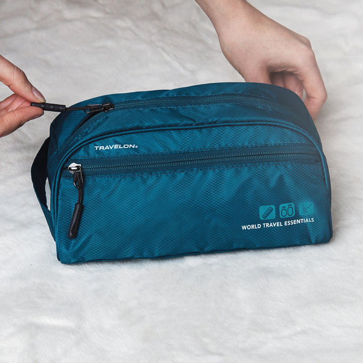 Travel Toiletry Kit / Peacock Teal