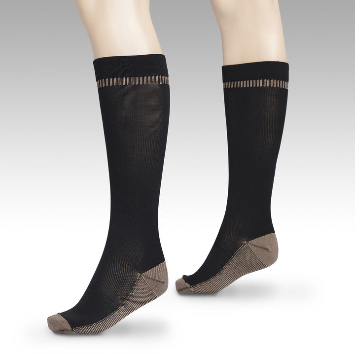 Copper Compression Socks M / Black