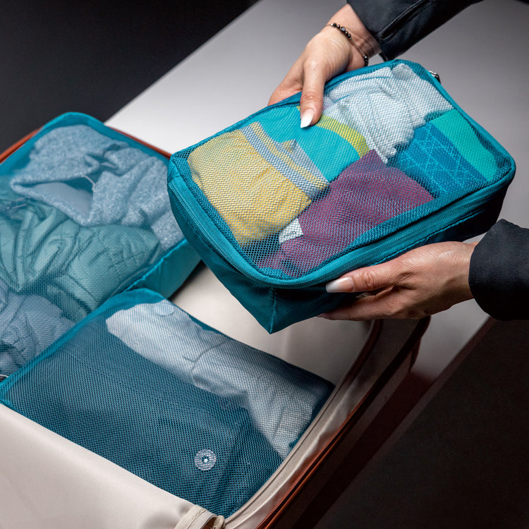 Packing Cubes, 3-set / Peacock Teal