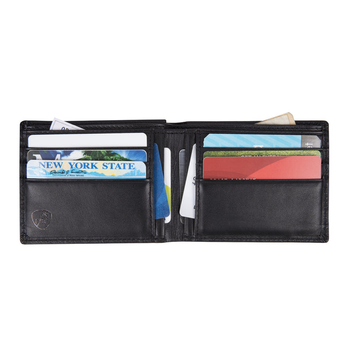 Leather Billfold Wallet / Black