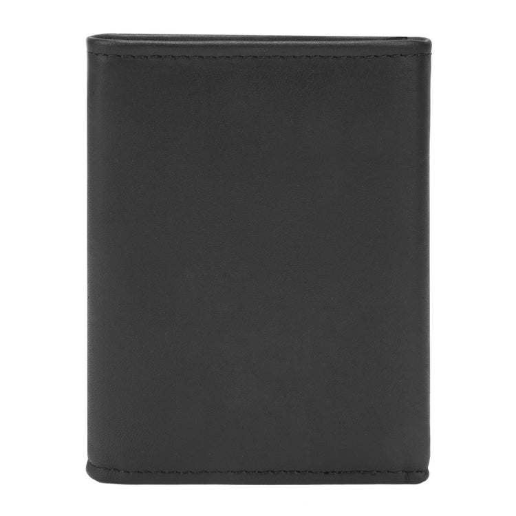 Leather Trifold Wallet / Black