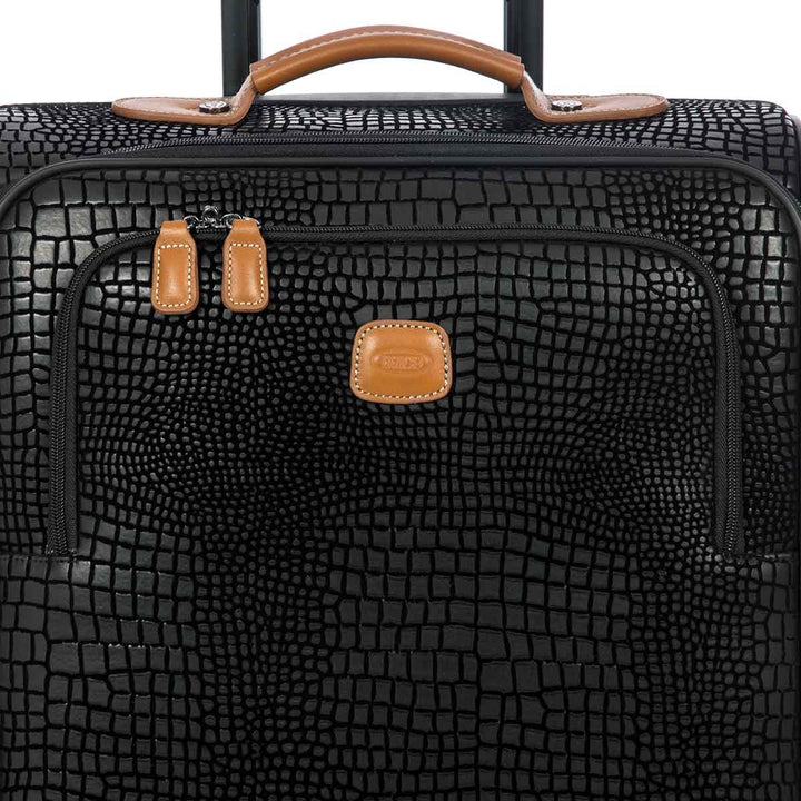 21 Inch Carry-on Spinner / Black/Cognac