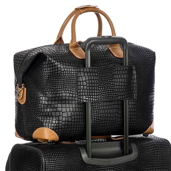 18 Inch Carry-on Duffel / Black/Cognac