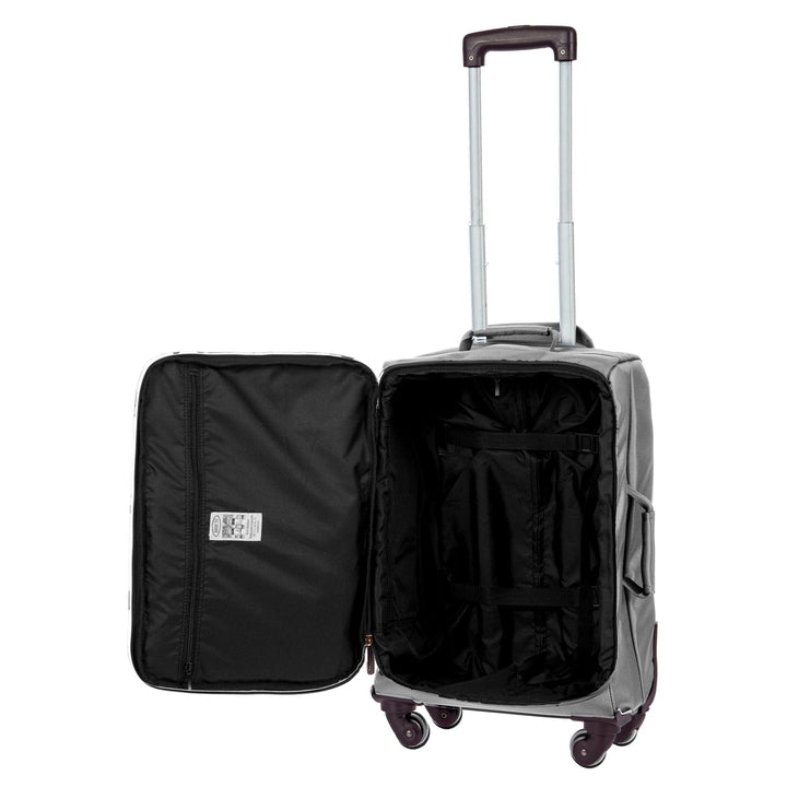 21 Inch Carry-on Spinner / Grey/Espresso Trim