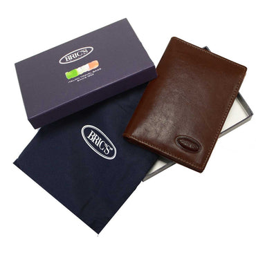 Flip-Up Vertical Wallet / Dark Brown