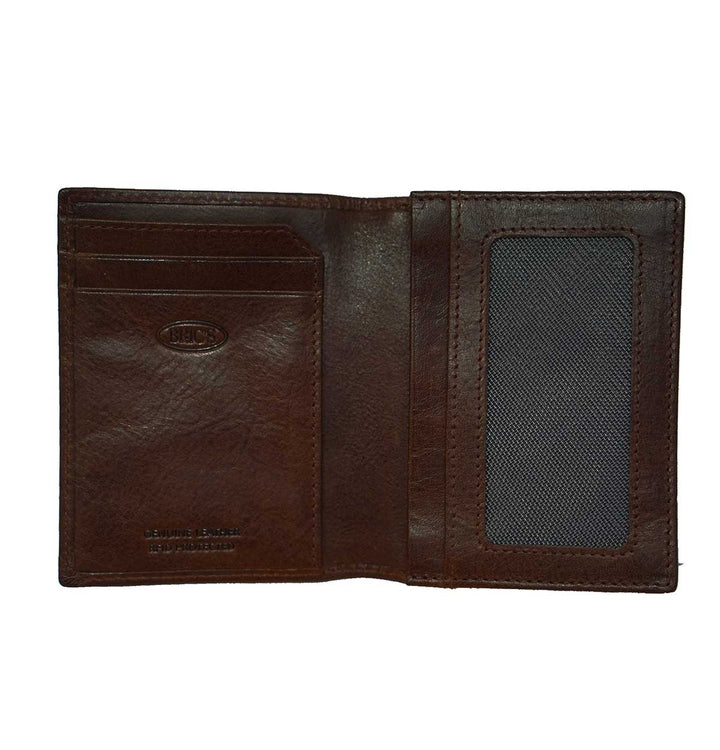 Slim Vertical Wallet / Dark Brown