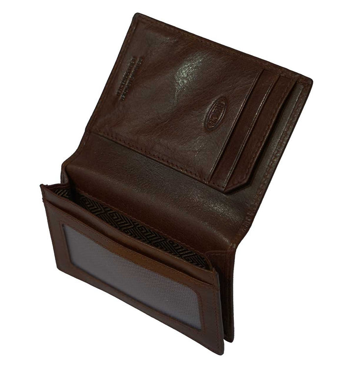 Slim Vertical Wallet / Dark Brown