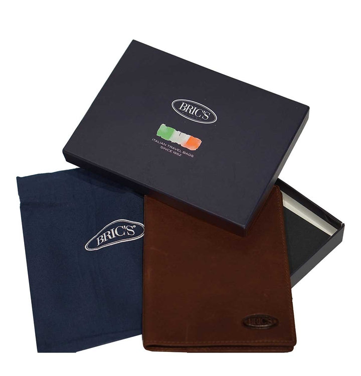 Slim Vertical Wallet / Dark Brown