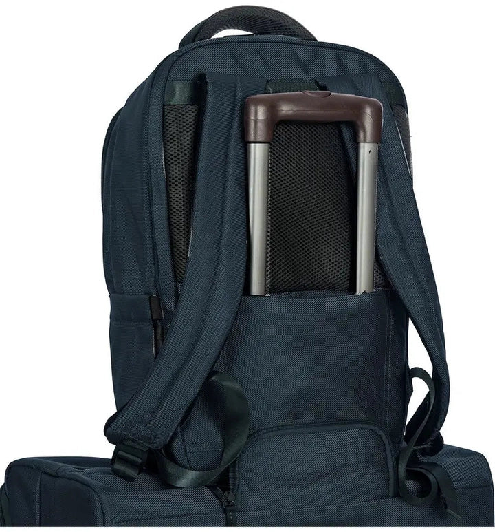 Large Backpack / Blue/Espresso Trim