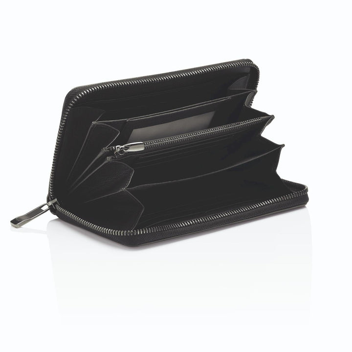 15 CC Zipper Wallet / Black