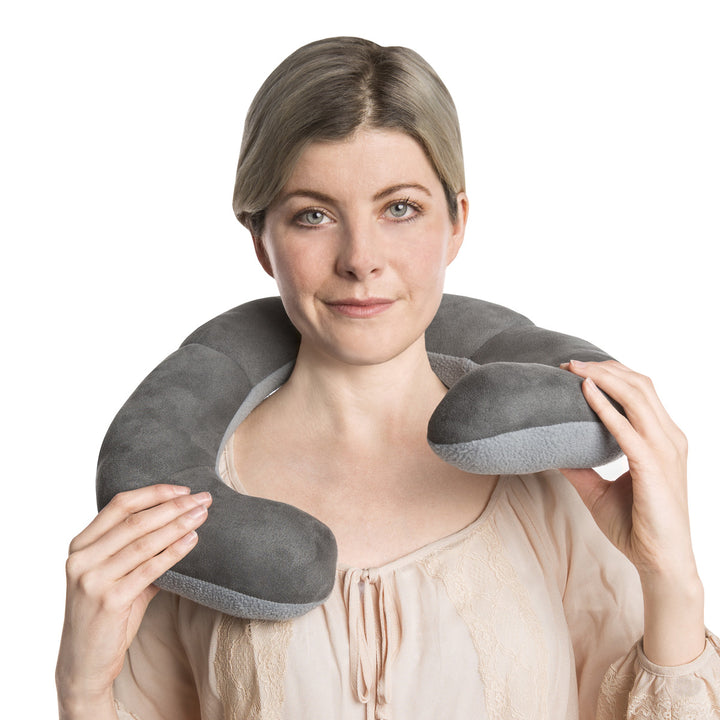 Deluxe Neck Pillow / Dark Gray/Light Gray