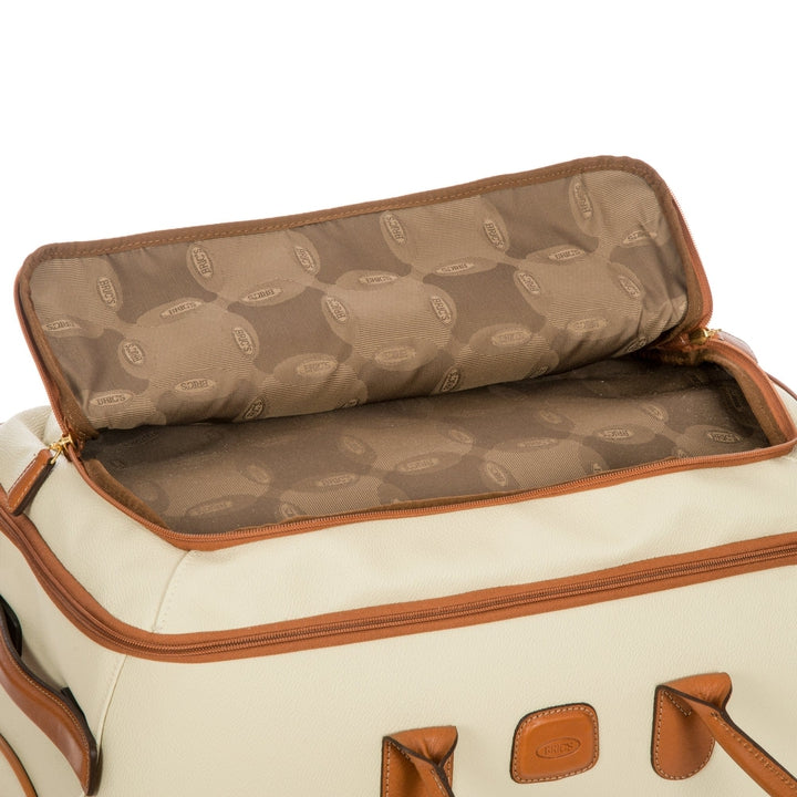 21 Inch Carry-on Rolling Duffel / Cream