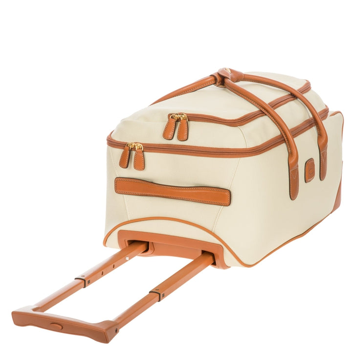 21 Inch Carry-on Rolling Duffel / Cream