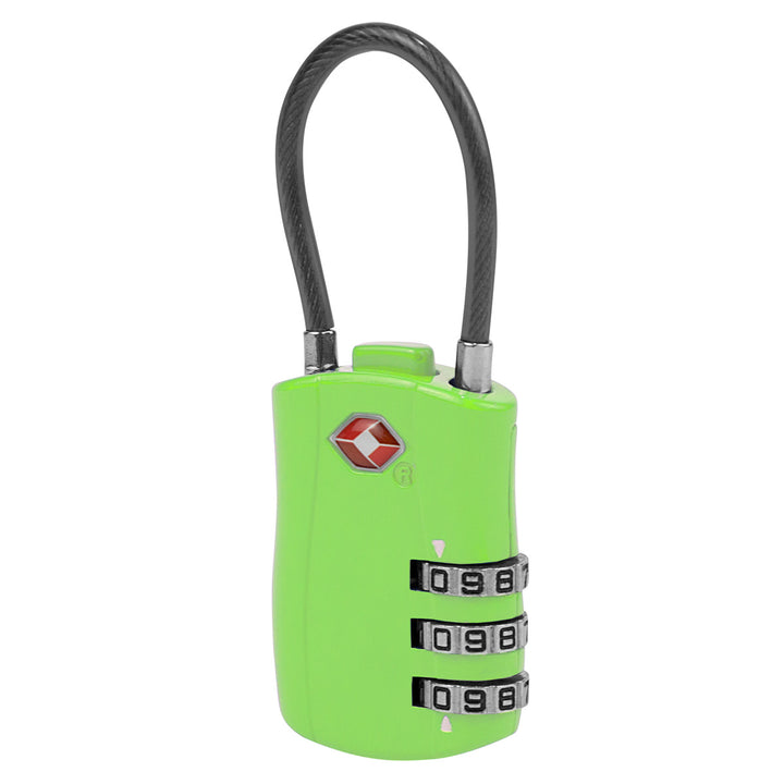 TSA Cable Lock / Neon Green