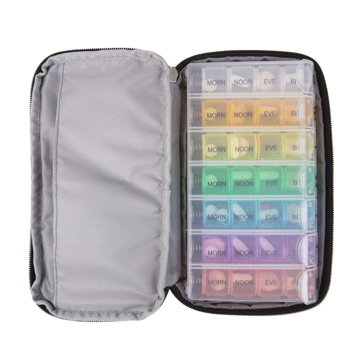 Pill Organizer w/ Carry Case / Black