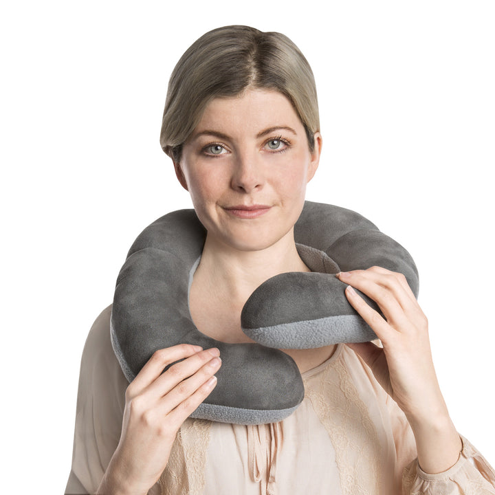 Deluxe Neck Pillow / Dark Gray/Light Gray